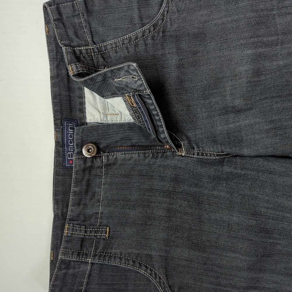 Baccini Bermuda Jean Shorts 10P Blue Pockets - Picture 9 of 14